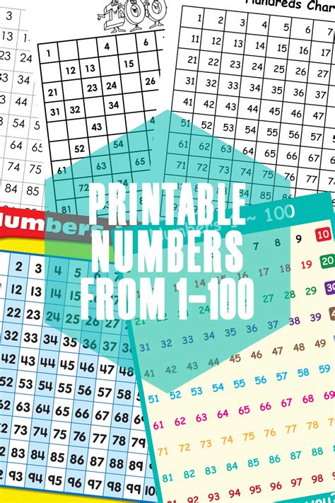 Number Sheet 1 100 To Print Activity Shelter Free Large Printable