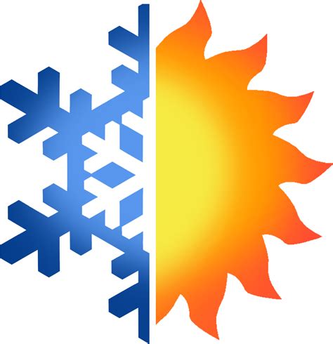 Heating And Cooling Symbols Clip Art Library