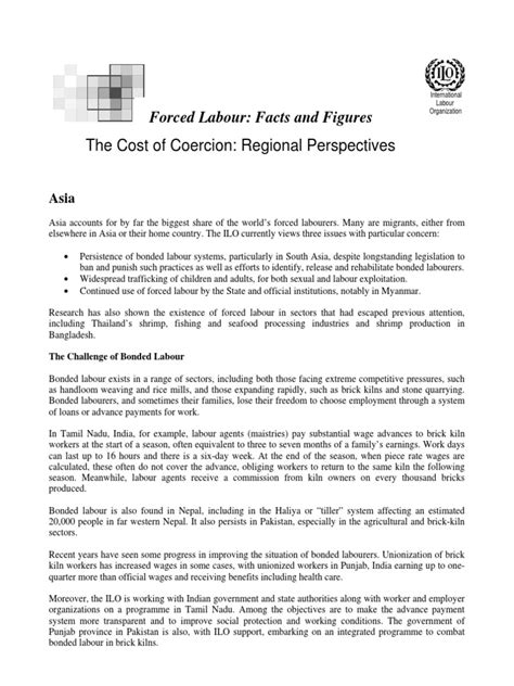 Forced Labor Facts And Figures Pdf Unfree Labour Employment