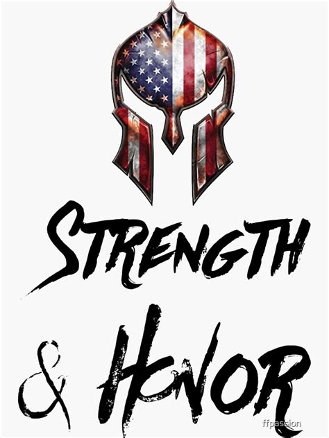 Spartan Strength And Honor Gear Sticker For Sale By Ffpassion Redbubble