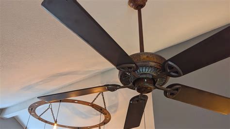 The factory defaults settings caused conflicts when trying to operate the units from the remote control. Custom Rusty Hampton Bay Farmington Ceiling Fan - YouTube