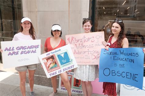 Sex Tech Companies And Advocates Protest Unfair Ad Standards Outside Facebooks Ny Hq Gadgets