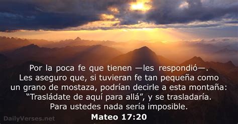 Mateo 1720 Versículo De La Biblia