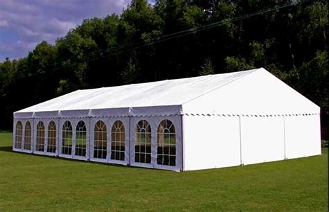 Buy Quality Frame Tent For Sale Full White With Clear Windows 9m X