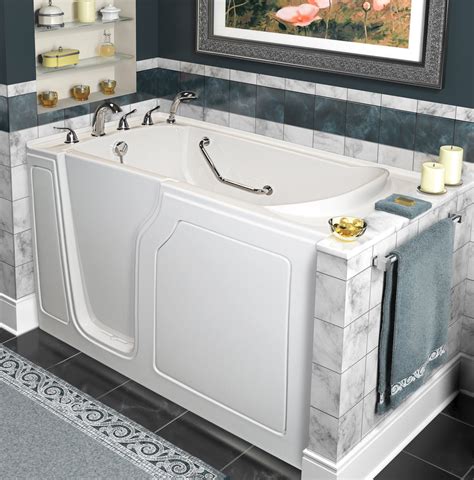 When you have a loved one with limited mobility having a walk in tub installed will greatly provide safety and comfort for your. A+ Walk-In Tubs Dignity 48" x 28" Whirlpool and Air Jetted ...