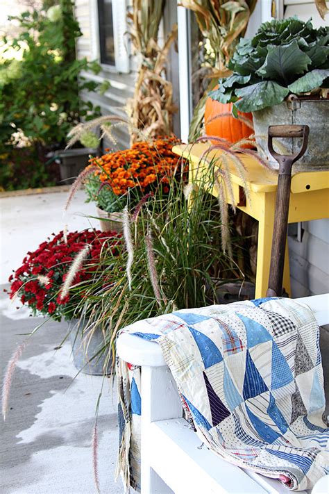 Fall Porch Decor Farmhouse Style House Of Hawthornes