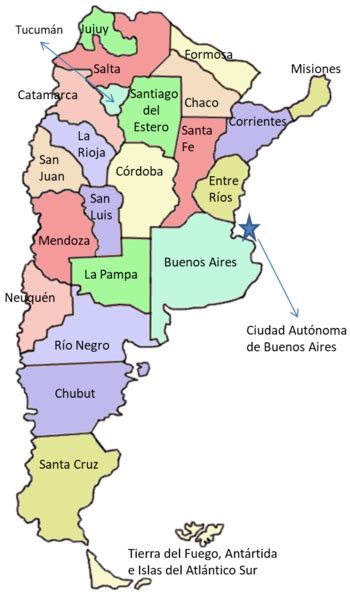 Mapa Argentina Mochileros Viajeros