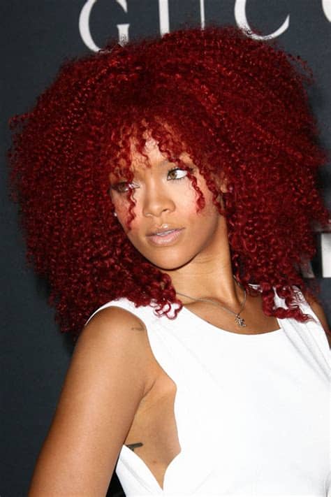 Photos rihanna rihanna riri beyonce rihanna instagram miley cyrus rihanna what now celebrity selfies celebrity fotografia. Rihanna Curly, Teased Burgundy Afro Hairstyle | Steal Her ...