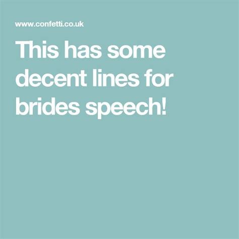 How To Write The Perfect Brides Wedding Speech Bride Wedding Speech