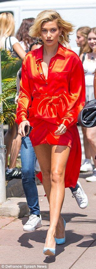 Rock A Red Bow Detail Skirt Like Hailey Baldwin In Redemption