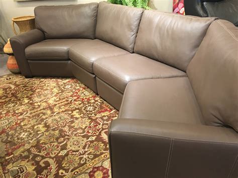 American Leather Two Piece Angled Sectional Sofas And Chairs Of Minnesota