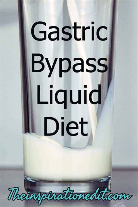 Gastric Bypass And The Liquids Phase Diet Day 1 5 · The Inspiration