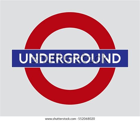 Vector Logo London Underground Editorial Image Stock Vector Royalty