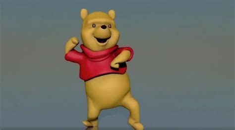 people are obsessed with and also freaked out by this video of winnie the pooh dancing