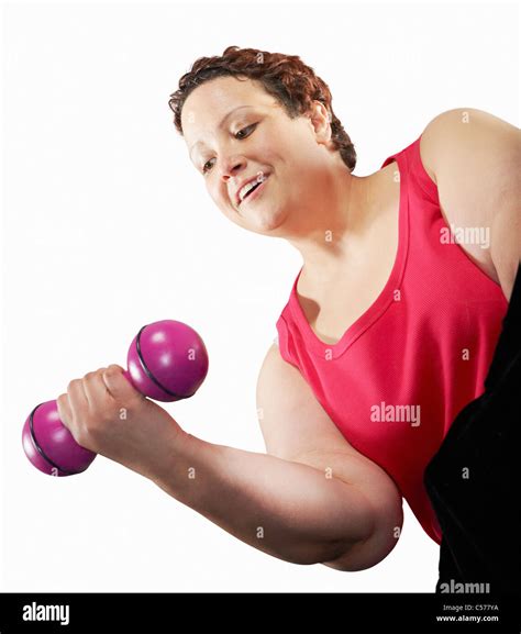 White Female Lifting Weight Hi Res Stock Photography And Images Alamy