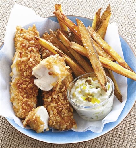 You just need a really great marinade! Recipe: Baked Fish and Chips with Fat Free Tartar Sauce ...