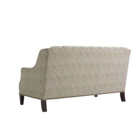 Modern Lexington Upholstery Sloane Tufted Back Settee Chairish