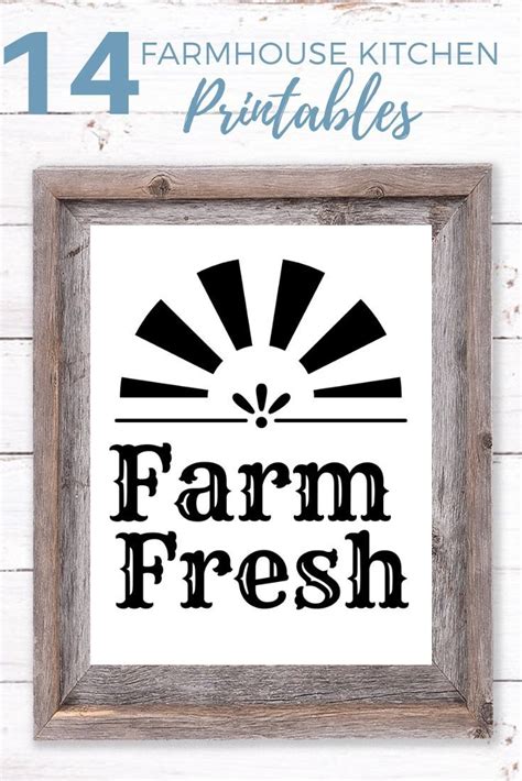 14 Free Farmhouse Kitchen Printables Kitchen Decor Signs Farmhouse