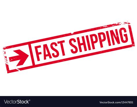 Fast Shipping Rubber Stamp Royalty Free Vector Image