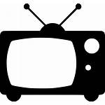 Tv Icon Television Clipart Svg Broadcast Transparent