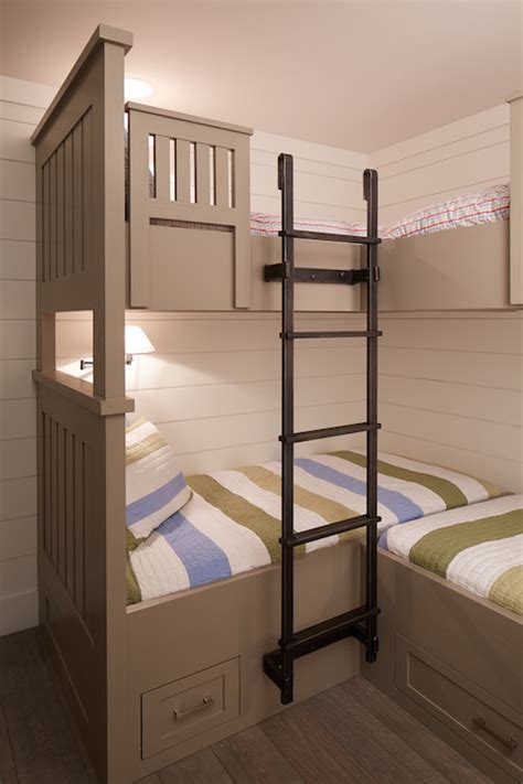 Maxtrix kids furniture combined two bunk beds to form an l shape that fits perfectly in a bedroom corner. Bunk Bed Ladder - Cottage - boy's room - Artistic Designs ...