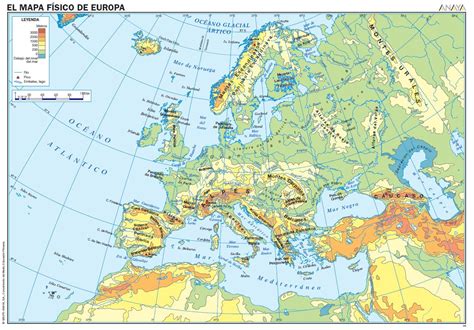 Mapa Físico Europa
