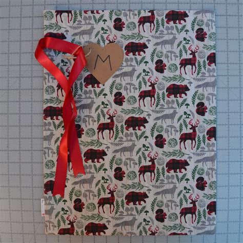 Christmas Fabric Gift Bag Etsy