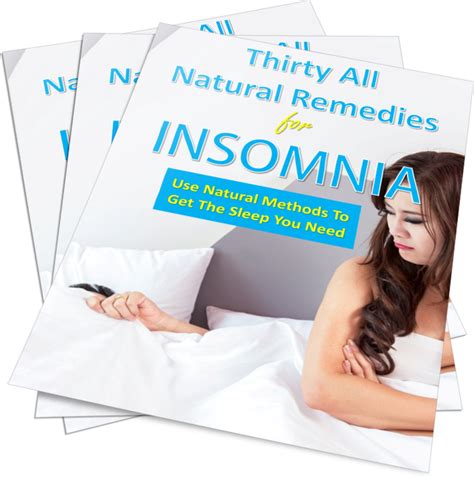 Thirty All Natural Remedies For Insomnia