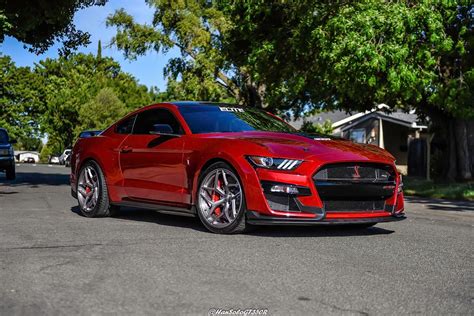 Ford Shelby Mustang Gt500 Rapid Red Signature Sv107 Wheel Front