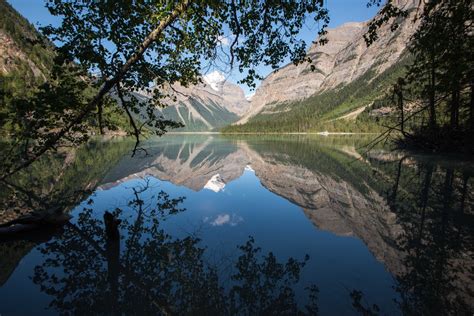 Kinney Lake Reflections In Mount Robson National Park British Columbia