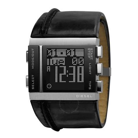 Diesel Black Digital Cuff Mens Watch Dz7142 698615053605 Watches