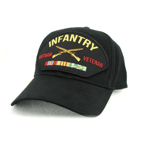 Us Army Infantry Vietnam Veteran Ball Cap Us Army Branch Of Service