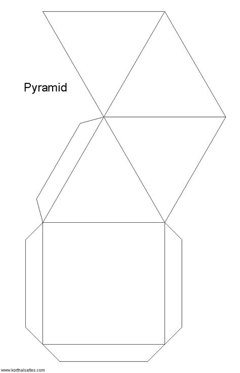 Origami Pyramide Base Carrée Wkcn