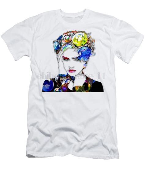 Madonna Love Art Transparent Printed T Shirt Crew Neck Short Sleeve Casual T Shirt In T Shirts