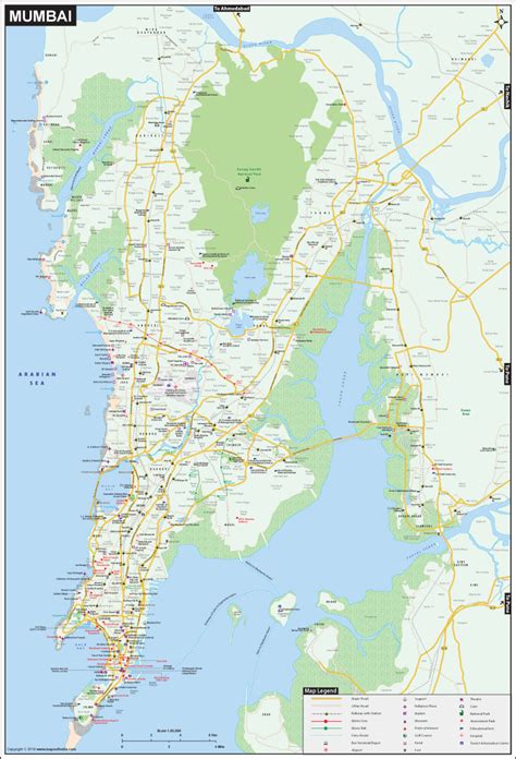 Mumbai Map Maharashtra City Information And Travel Guide