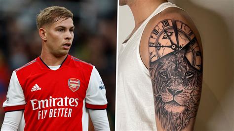 13 Oclock Arsenals Emile Smith Rowe Causes Confusion With New Tattoo