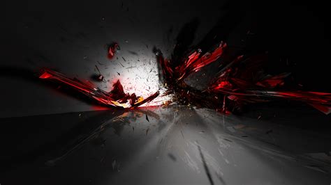 1920x1080 Resolution Red And Gray 3d Wallpaper Digital Art Abstract