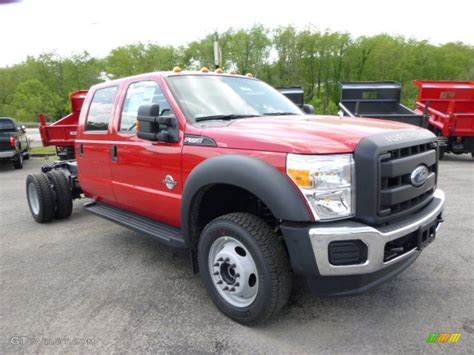 2015 Vermillion Red Ford F550 Super Duty Xl Crew Cab 4x4 Chassis