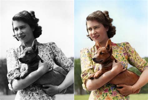 Academic courses included french, mathematics and history, along with. Colorized Photos of a Young Queen Elizabeth II from the ...
