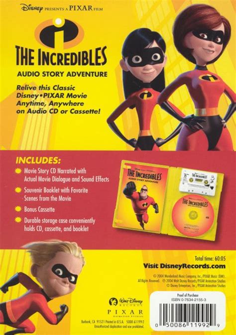 The Incredibles Audio Story Adventure Disney Songs Reviews
