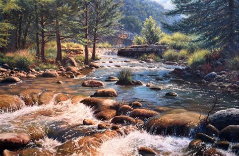 Mark Keathley Hill Country River Texas Realism Gorgeous At 1stdibs