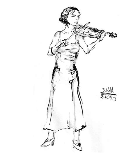 Violin Girl By Sk Vela On Deviantart
