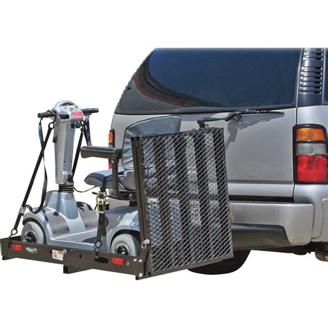 Rage Powersports Hitch Mounted Folding Cargo Carrier With Ramp — 500 Lb