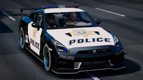 Nissan Gt R Nismo Police Edition Add On Tuning Gta5