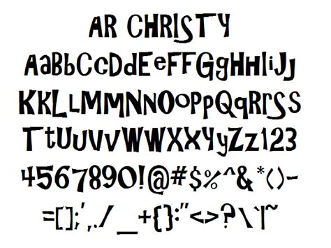 Font Alphabet Styles Ar Christy