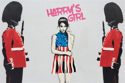 Street Art Of Prince Harrys Girlfriend Meghan Markle Appears In London