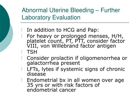 Ppt Abnormal Uterine Bleeding Powerpoint Presentation Free Download Id9413132