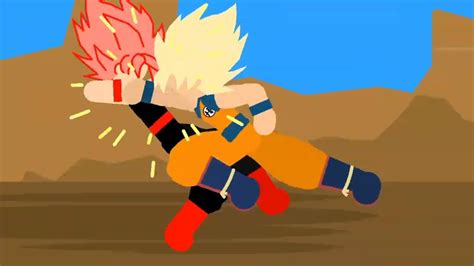 Evil Goku Vs Goku Dbs Stick Fight Stick Nodes Remake Youtube