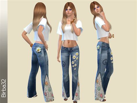 The Sims Resource Hippie Jeans Deisies