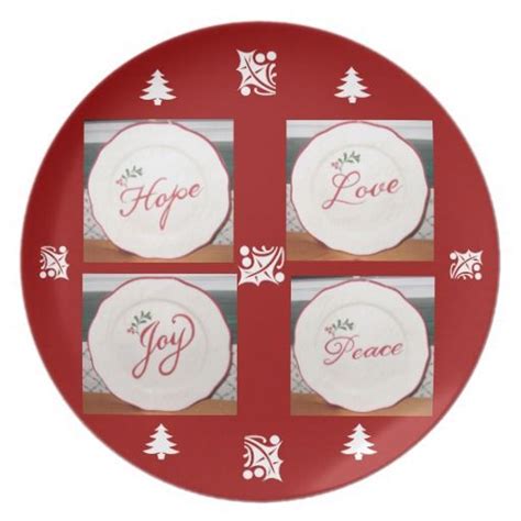 Expressions Of Christmas Joy Peace Hope Love Plate